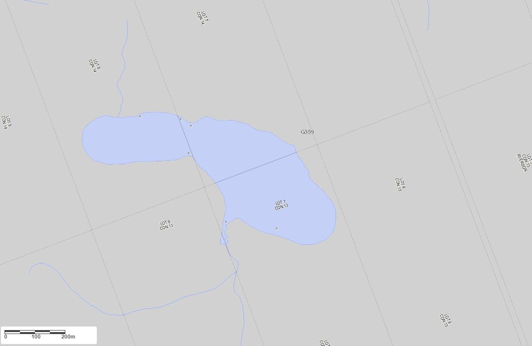 Crown Land Map of Crozier Lake in Municipality of Ryerson and the District of Parry Sound